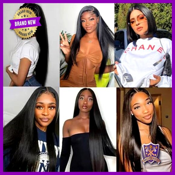 Straight Human Hair Extensions 20 Inch Brazilian Virgin Bundles 300g Total main image 6